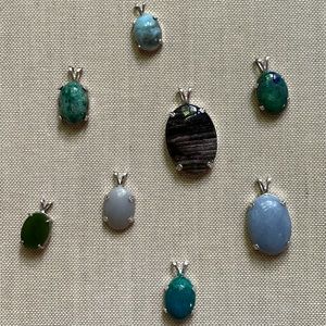 Sterling Silver Gemstone Pendants